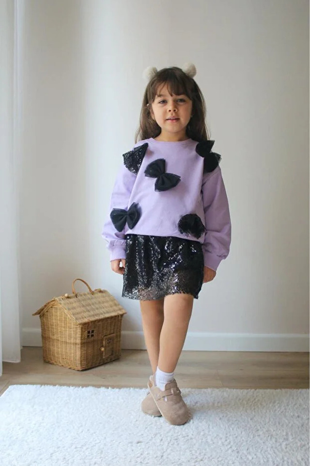 Fıyonklu Payet Eteklı Takım